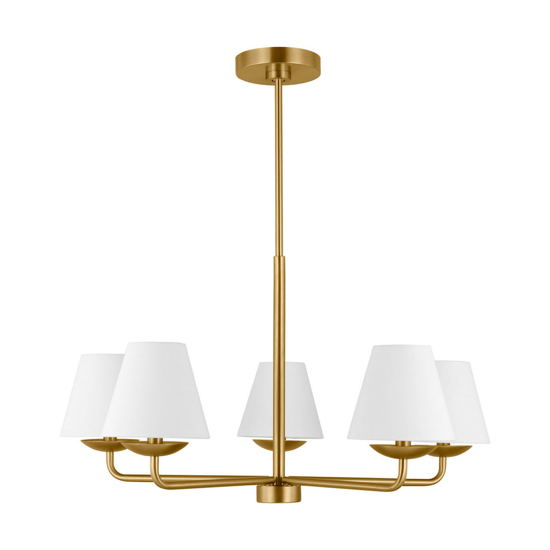 Visual Comfort Studio Canada - DJC1175SB - Five Light Chandelier - Albion - Satin Brass