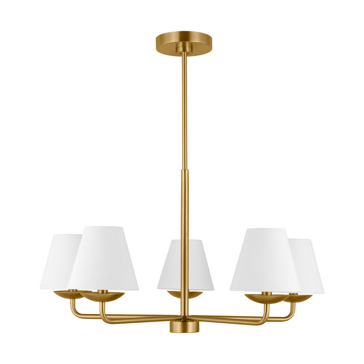 Visual Comfort Studio Canada - DJC1175SB - Five Light Chandelier - Albion - Satin Brass