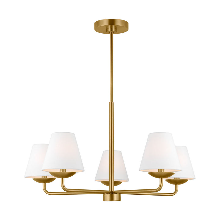 Visual Comfort Studio Canada - DJC1175SB - Five Light Chandelier - Albion - Satin Brass