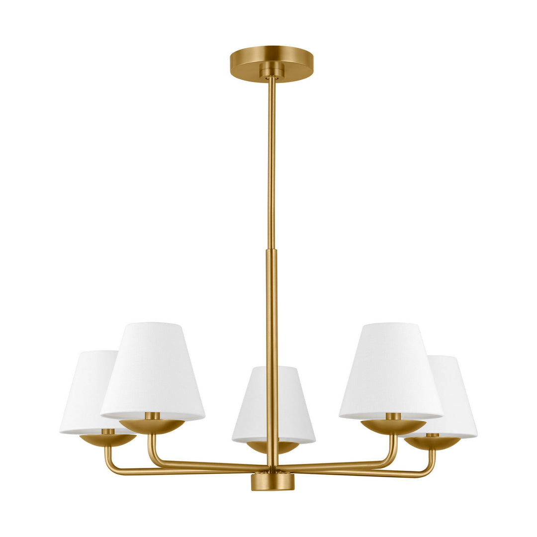 Visual Comfort Studio Canada - DJC1175SB - Five Light Chandelier - Albion - Satin Brass