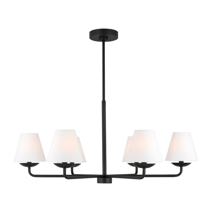 Visual Comfort Studio Canada - DJC1186MBK - Six Light Chandelier - Albion - Midnight Black