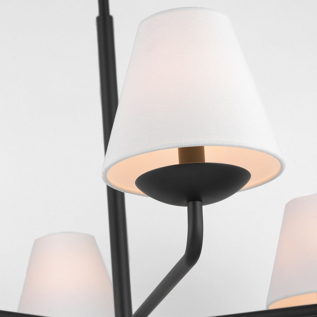 Visual Comfort Studio Canada - DJC1186MBK - Six Light Chandelier - Albion - Midnight Black