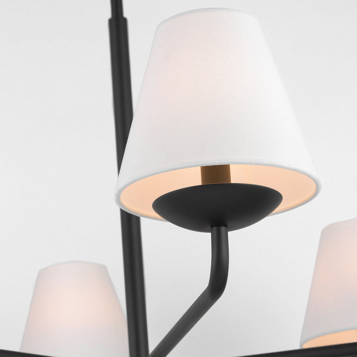 Visual Comfort Studio Canada - DJC1186MBK - Six Light Chandelier - Albion - Midnight Black