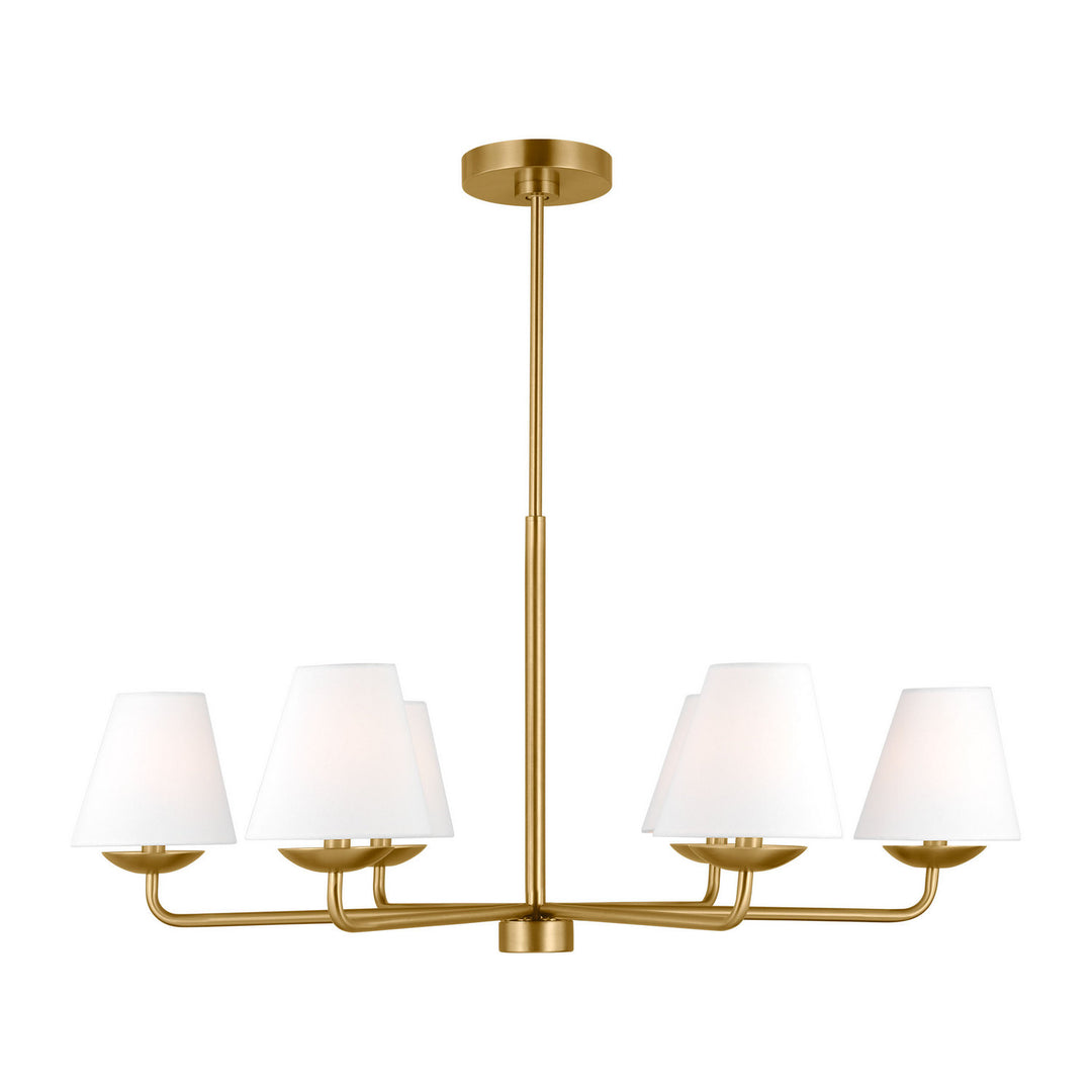 Visual Comfort Studio Canada - DJC1186SB - Six Light Chandelier - Albion - Satin Brass