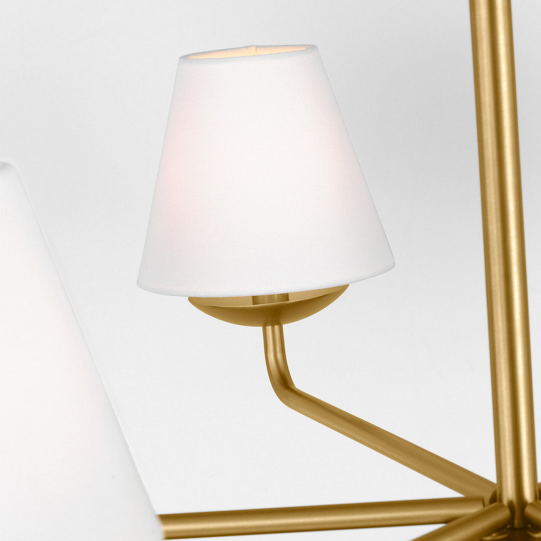 Visual Comfort Studio Canada - DJC1186SB - Six Light Chandelier - Albion - Satin Brass