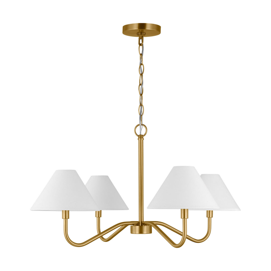 Visual Comfort Studio Canada - DJC1194SB - Four Light Chandelier - Eldon - Satin Brass