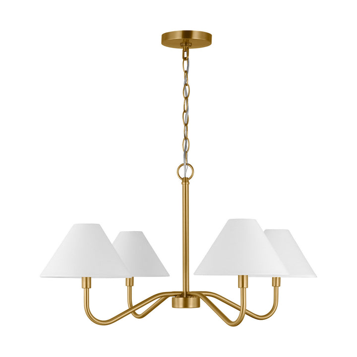 Visual Comfort Studio Canada - DJC1194SB - Four Light Chandelier - Eldon - Satin Brass