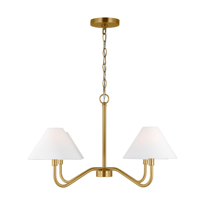 Visual Comfort Studio Canada - DJC1194SB - Four Light Chandelier - Eldon - Satin Brass