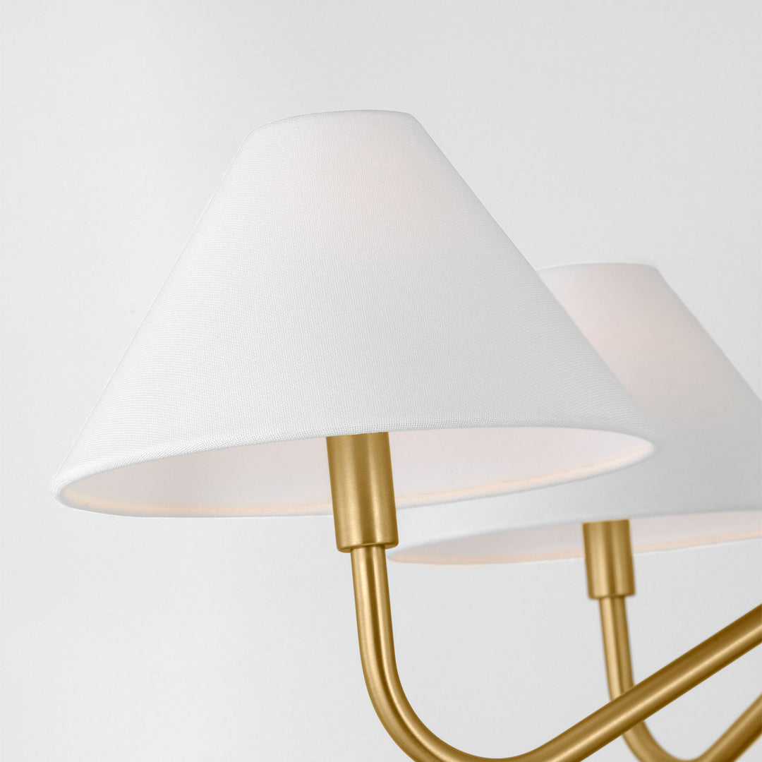 Visual Comfort Studio Canada - DJC1194SB - Four Light Chandelier - Eldon - Satin Brass