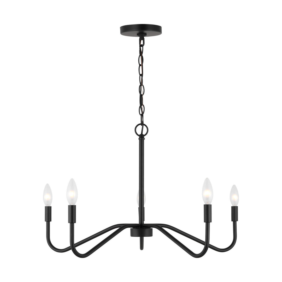 Visual Comfort Studio Canada - DJC1205MBK - Five Light Chandelier - Eldon - Midnight Black
