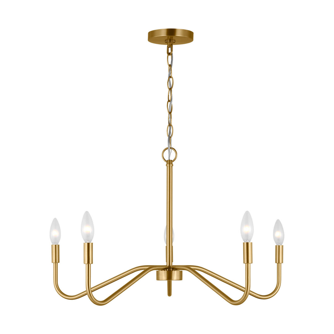 Visual Comfort Studio Canada - DJC1205SB - Five Light Chandelier - Eldon - Satin Brass