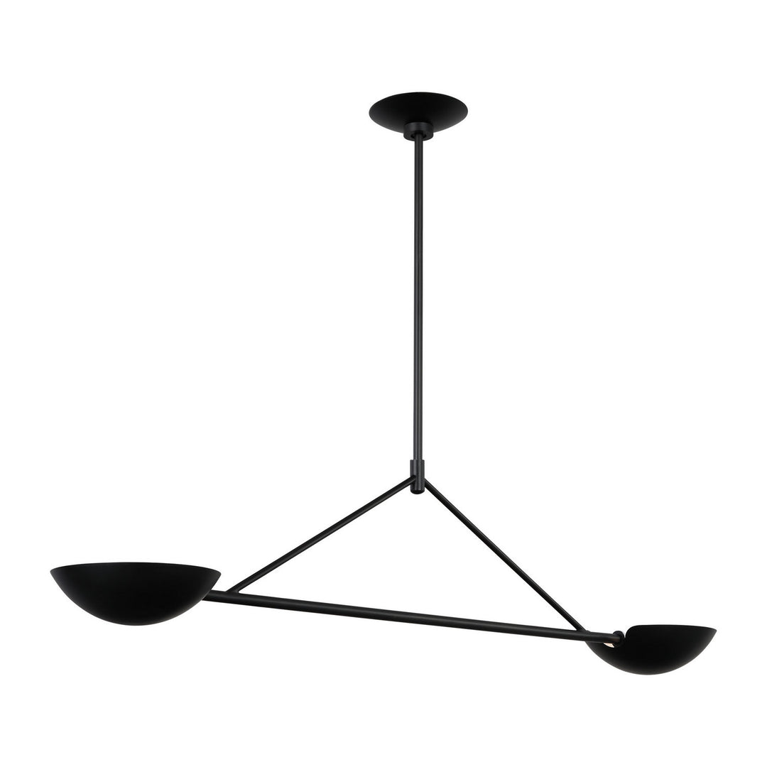 Visual Comfort Studio Canada - EC1292AI - Two Light Linear Chandelier - Nevel - Aged Iron