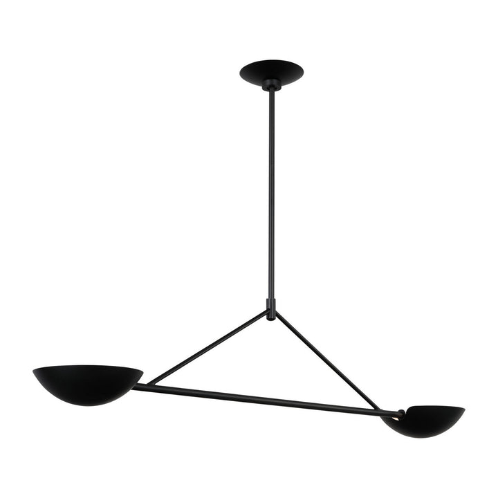 Visual Comfort Studio Canada - EC1292AI - Two Light Linear Chandelier - Nevel - Aged Iron