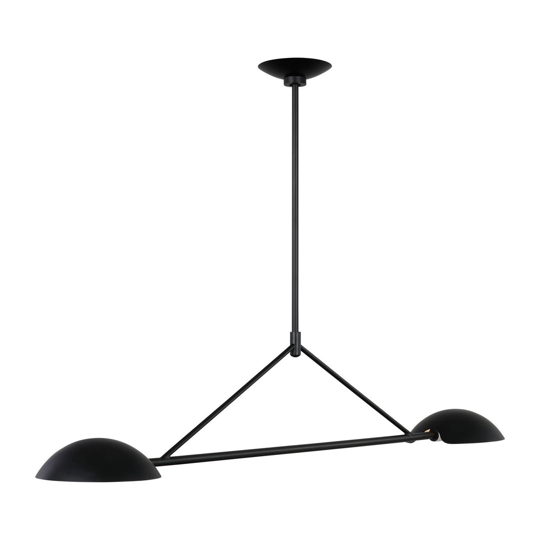 Visual Comfort Studio Canada - EC1292AI - Two Light Linear Chandelier - Nevel - Aged Iron