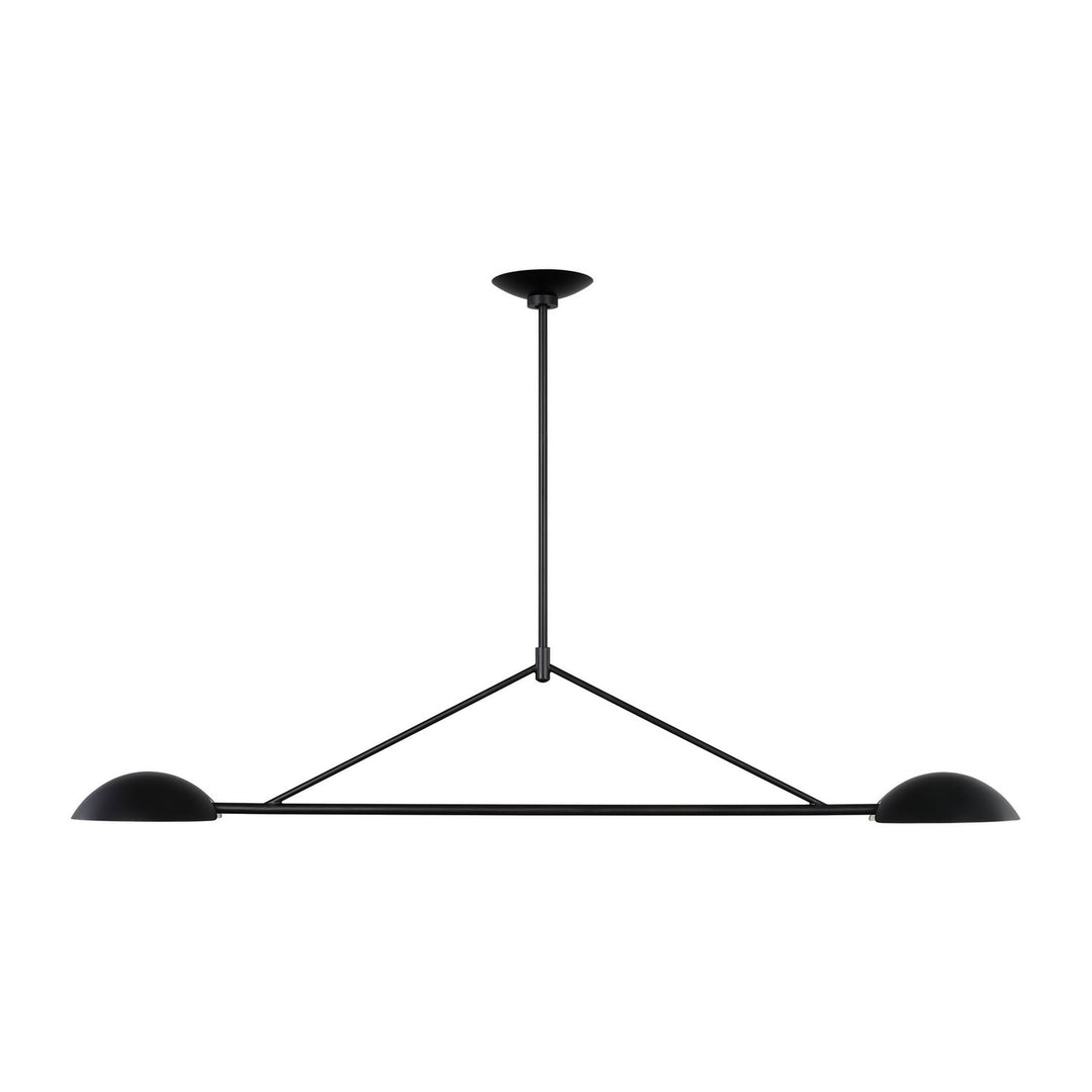 Visual Comfort Studio Canada - EC1292AI - Two Light Linear Chandelier - Nevel - Aged Iron