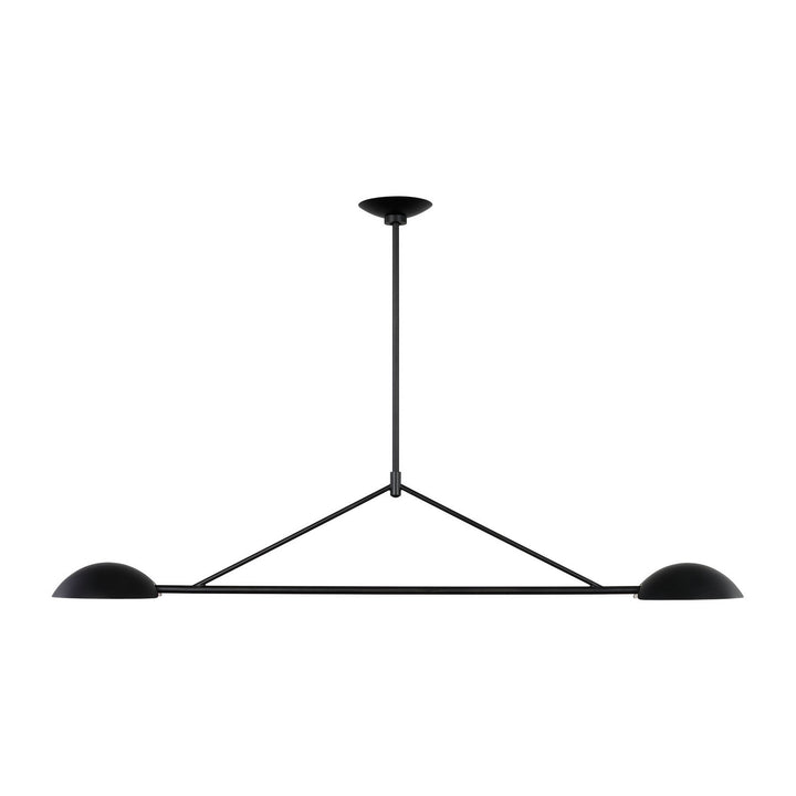 Visual Comfort Studio Canada - EC1292AI - Two Light Linear Chandelier - Nevel - Aged Iron