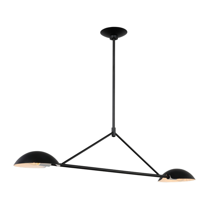 Visual Comfort Studio Canada - EC1292AI - Two Light Linear Chandelier - Nevel - Aged Iron