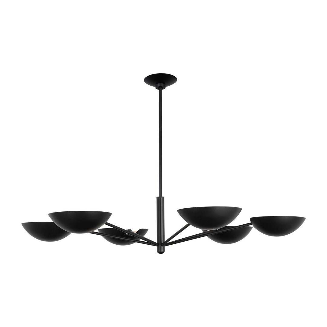 Visual Comfort Studio Canada - EC1306AI - Six Light Chandelier - Nevel - Aged Iron