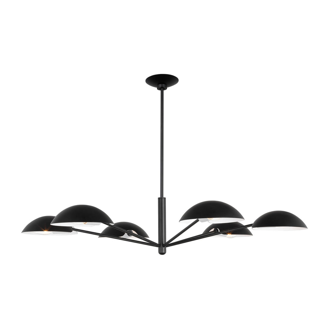 Visual Comfort Studio Canada - EC1306AI - Six Light Chandelier - Nevel - Aged Iron
