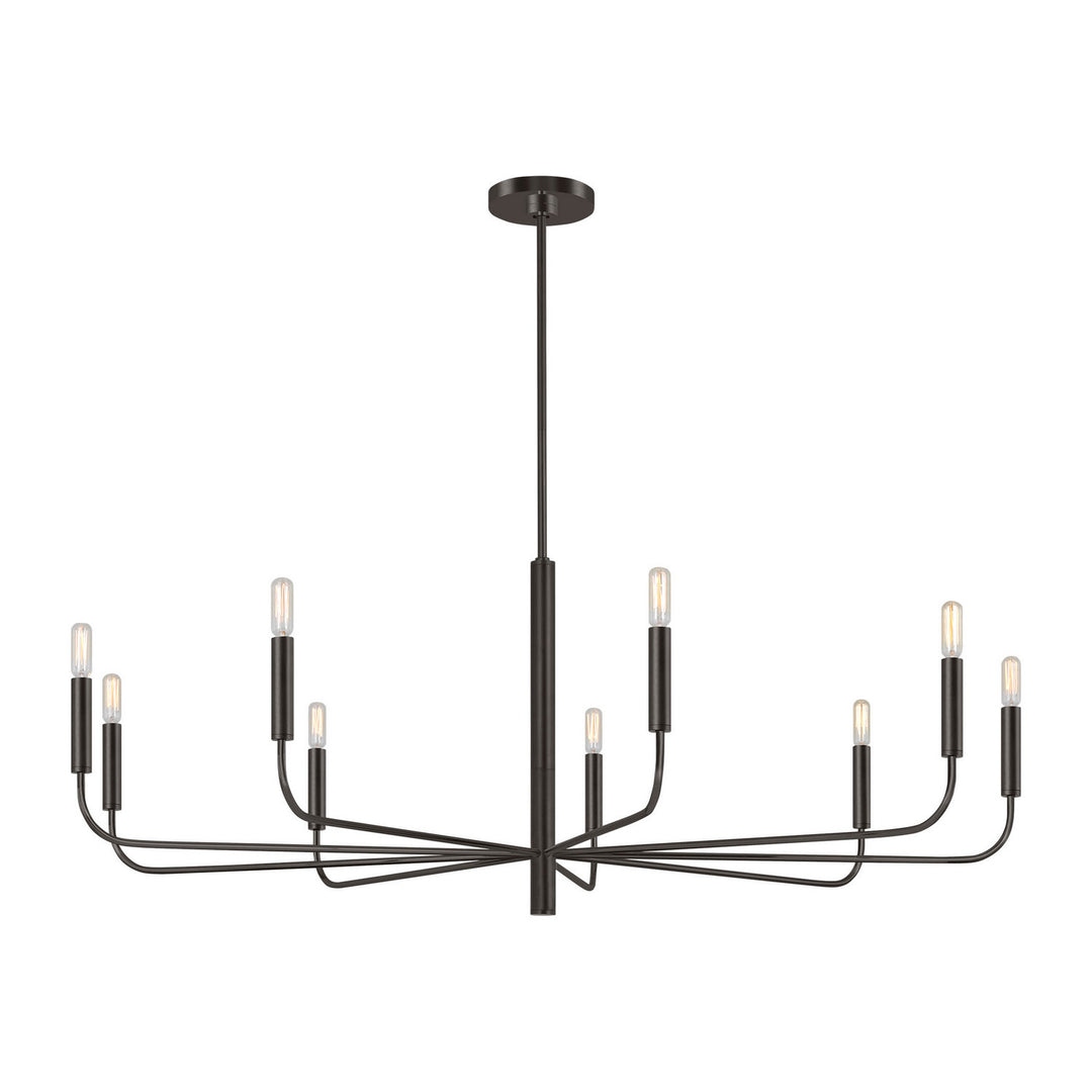Visual Comfort Studio Canada - EC1319AI - Nine Light Chandelier - Brianna - Aged Iron