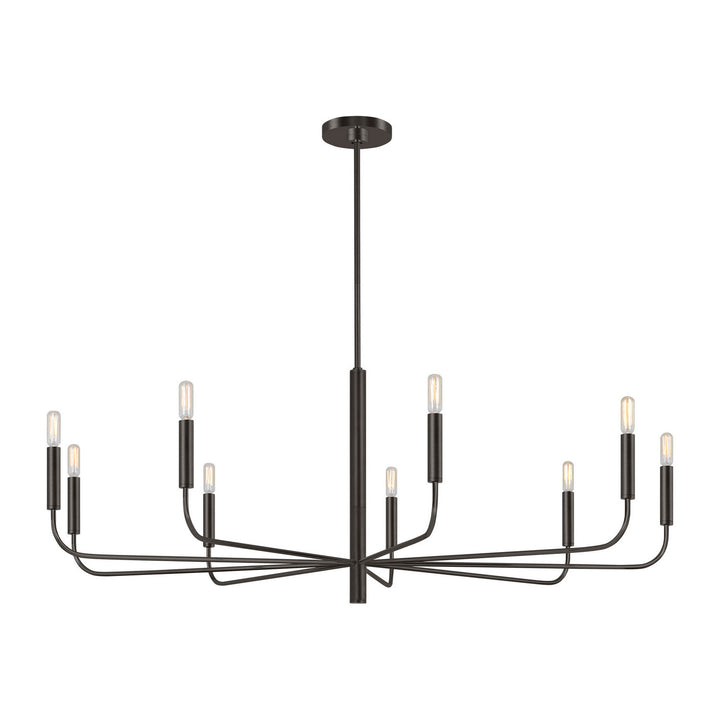 Visual Comfort Studio Canada - EC1319AI - Nine Light Chandelier - Brianna - Aged Iron