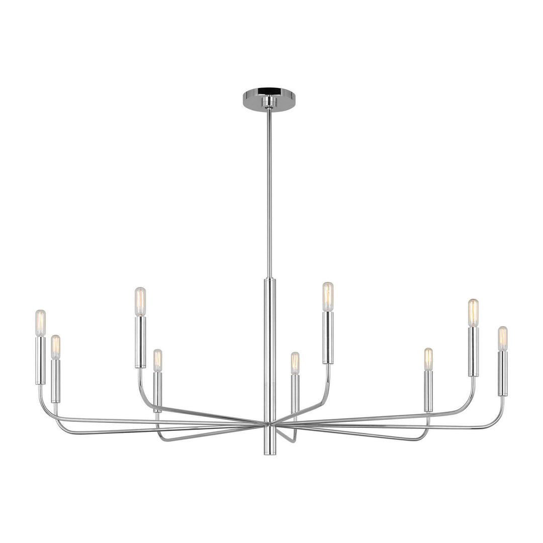 Visual Comfort Studio Canada - EC1319PN - Nine Light Chandelier - Brianna - Polished Nickel