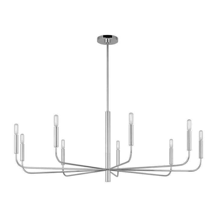 Visual Comfort Studio Canada - EC1319PN - Nine Light Chandelier - Brianna - Polished Nickel