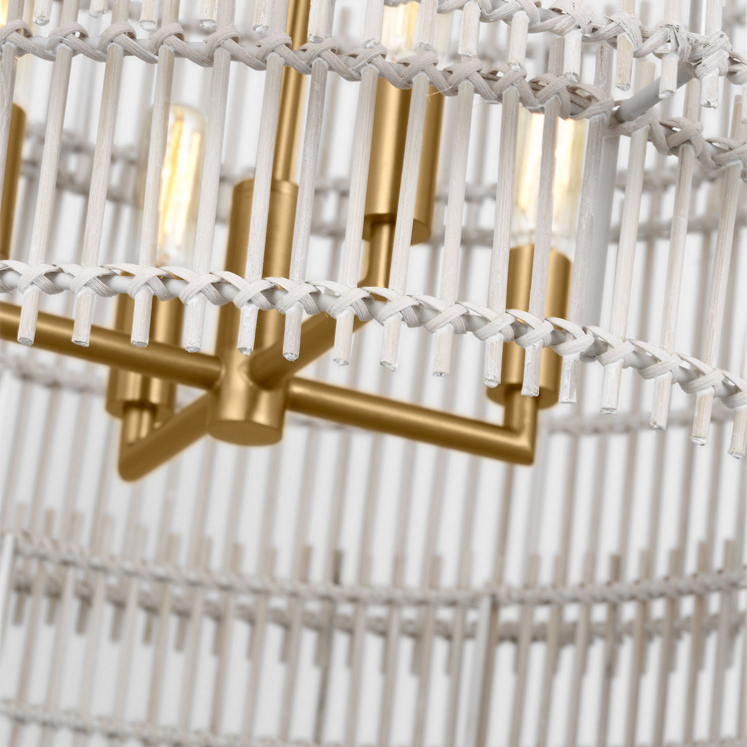 Visual Comfort Studio Canada - EP1394BBS - Four Light Pendant - Elio - Burnished Brass
