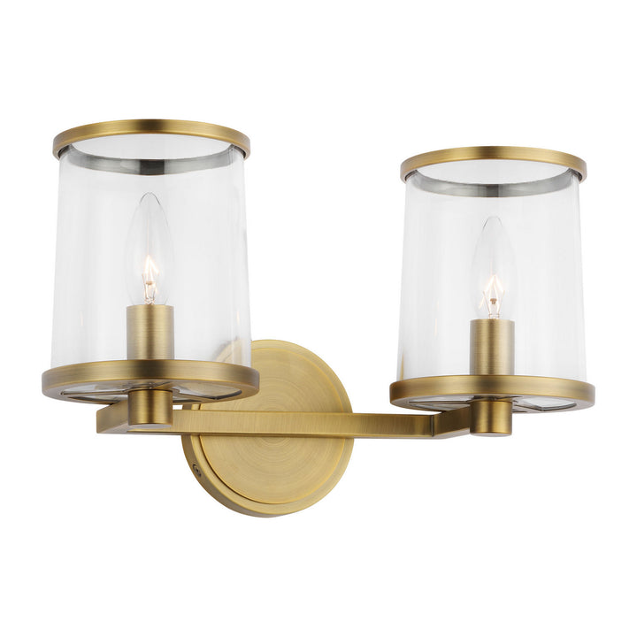 Visual Comfort Studio Canada - LV1082TWB - Two Light Vanity - Reynolds - Time Worn Brass