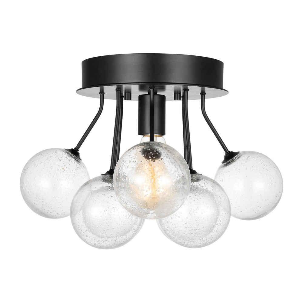 Visual Comfort Studio Canada - 7714301-112 - One Light Semi-Flush Mount - Bronzeville - Midnight Black