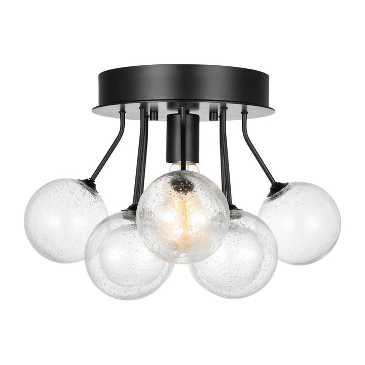 Visual Comfort Studio Canada - 7714301-112 - One Light Semi-Flush Mount - Bronzeville - Midnight Black