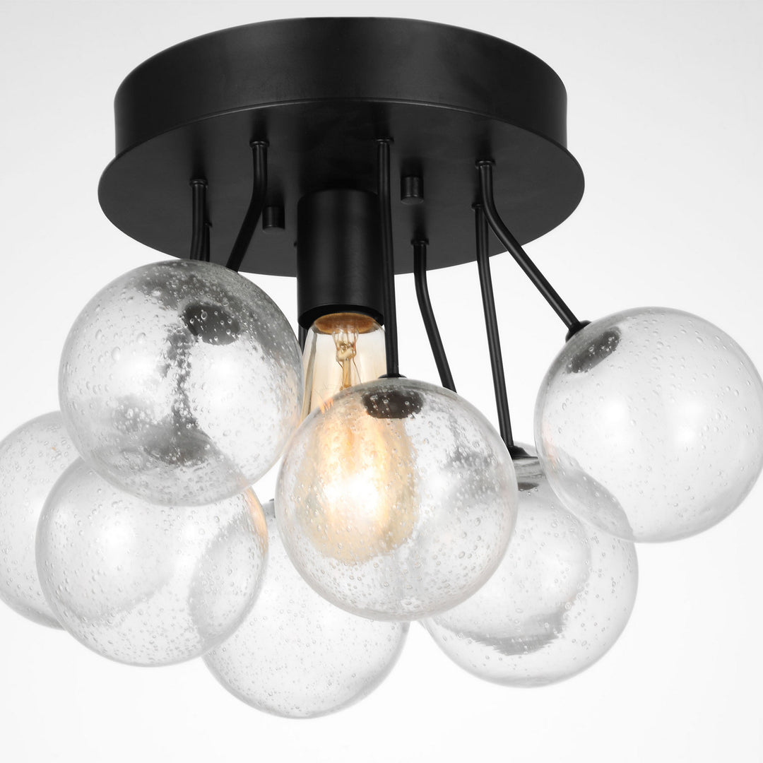 Visual Comfort Studio Canada - 7714301-112 - One Light Semi-Flush Mount - Bronzeville - Midnight Black