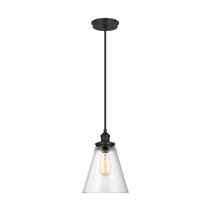 Visual Comfort Studio Canada - P1347MBK - One Light Pendant - Baskin - Midnight Black
