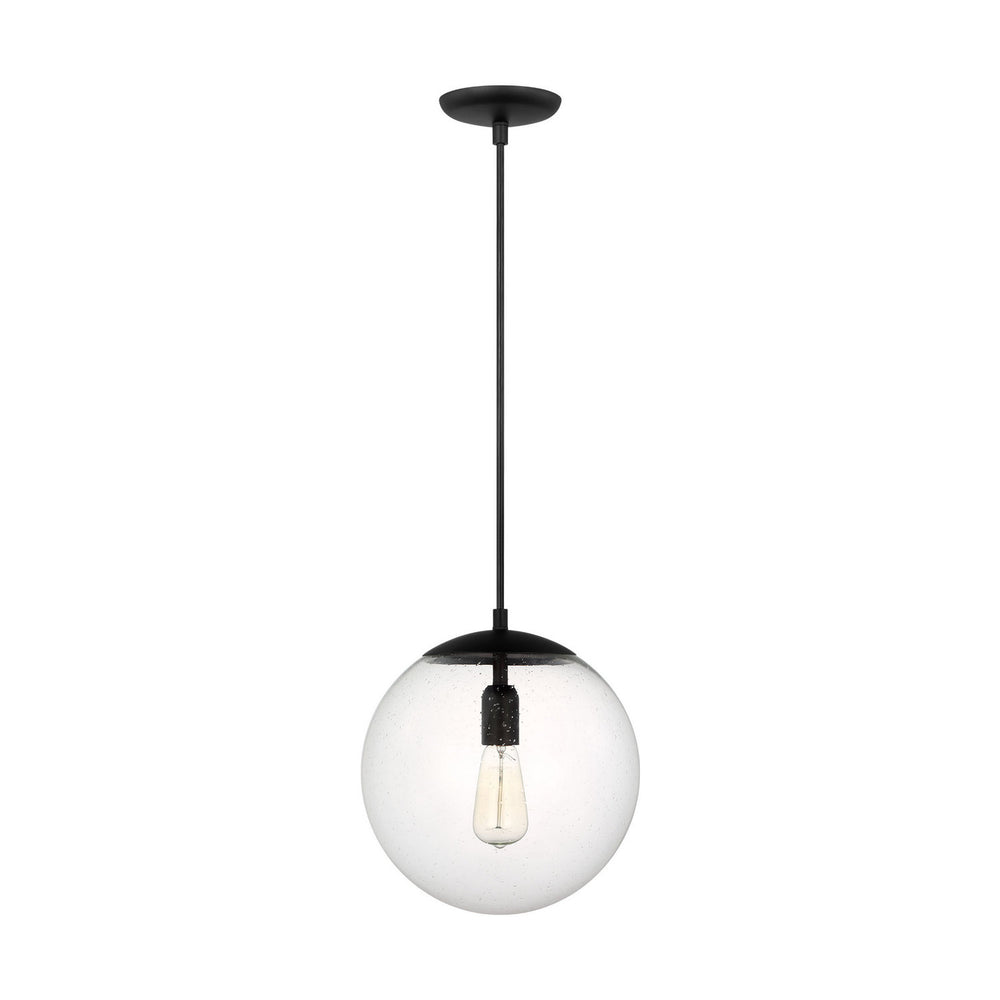 Visual Comfort Studio Canada - 6701801-112 - One Light Pendant - Leo - Hanging Globe - Midnight Black