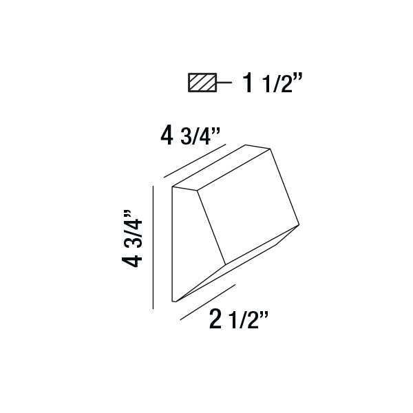 Kilo LED Wall Mount in Black Eurofase Canada