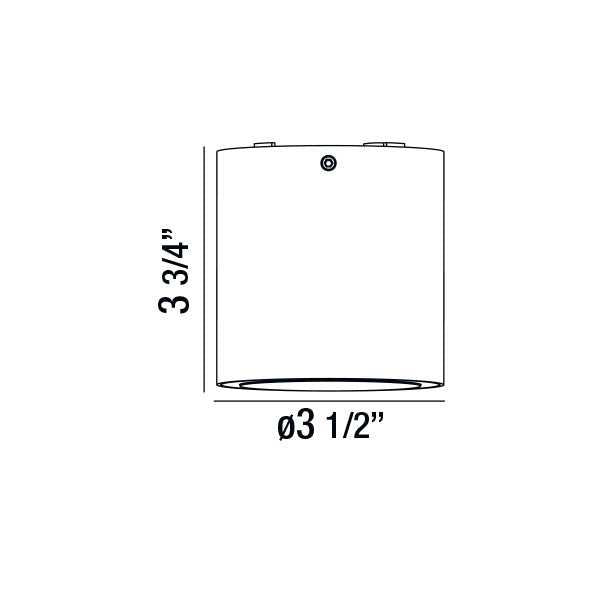 Sky LED Flushmount in Black Eurofase Canada