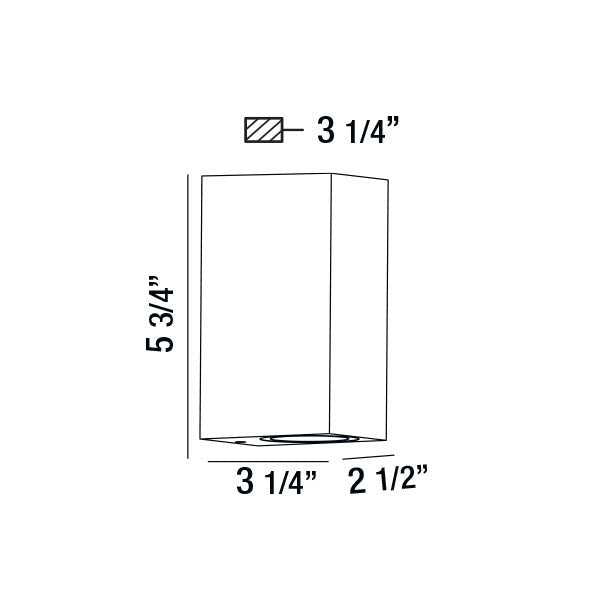 Dale LED Wall Mount in Black Eurofase Canada