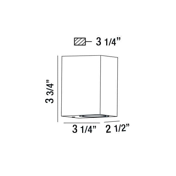Trek LED Wall Mount in Black Eurofase Canada