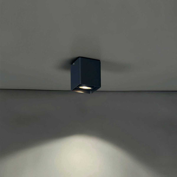 Kewb LED Flushmount in Black Eurofase Canada