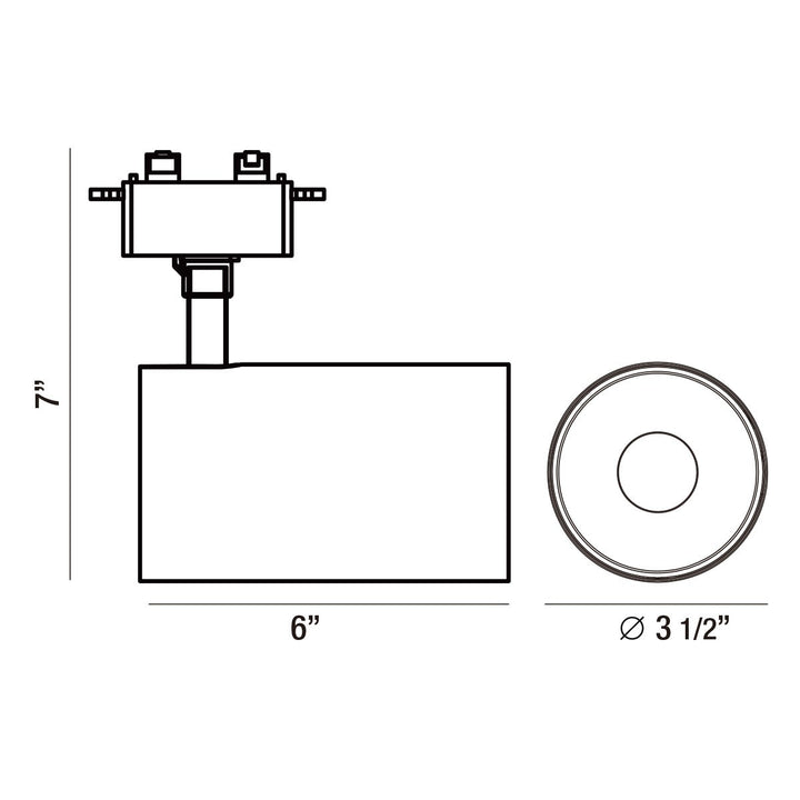 Charlie LED Track Head in Black Eurofase Canada