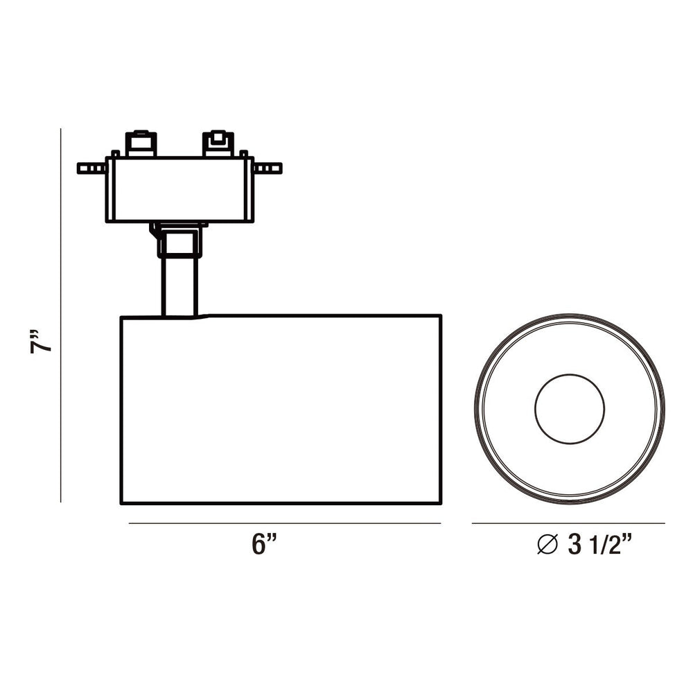 Charlie LED Track Head in White Eurofase Canada