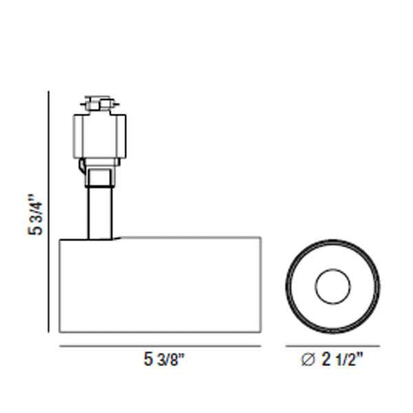 Charlie LED Track Head in White Eurofase Canada