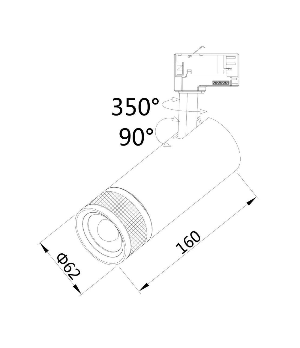 Focus LED Track Head in White Eurofase Canada