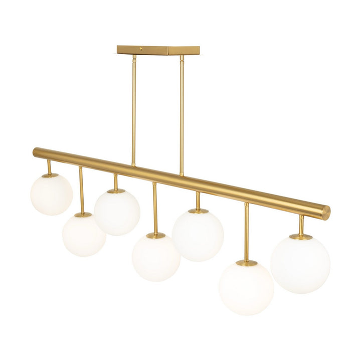 Artcraft Canada - AC11767BR - Seven Light Island/Pool Table - Aurelia - Brass