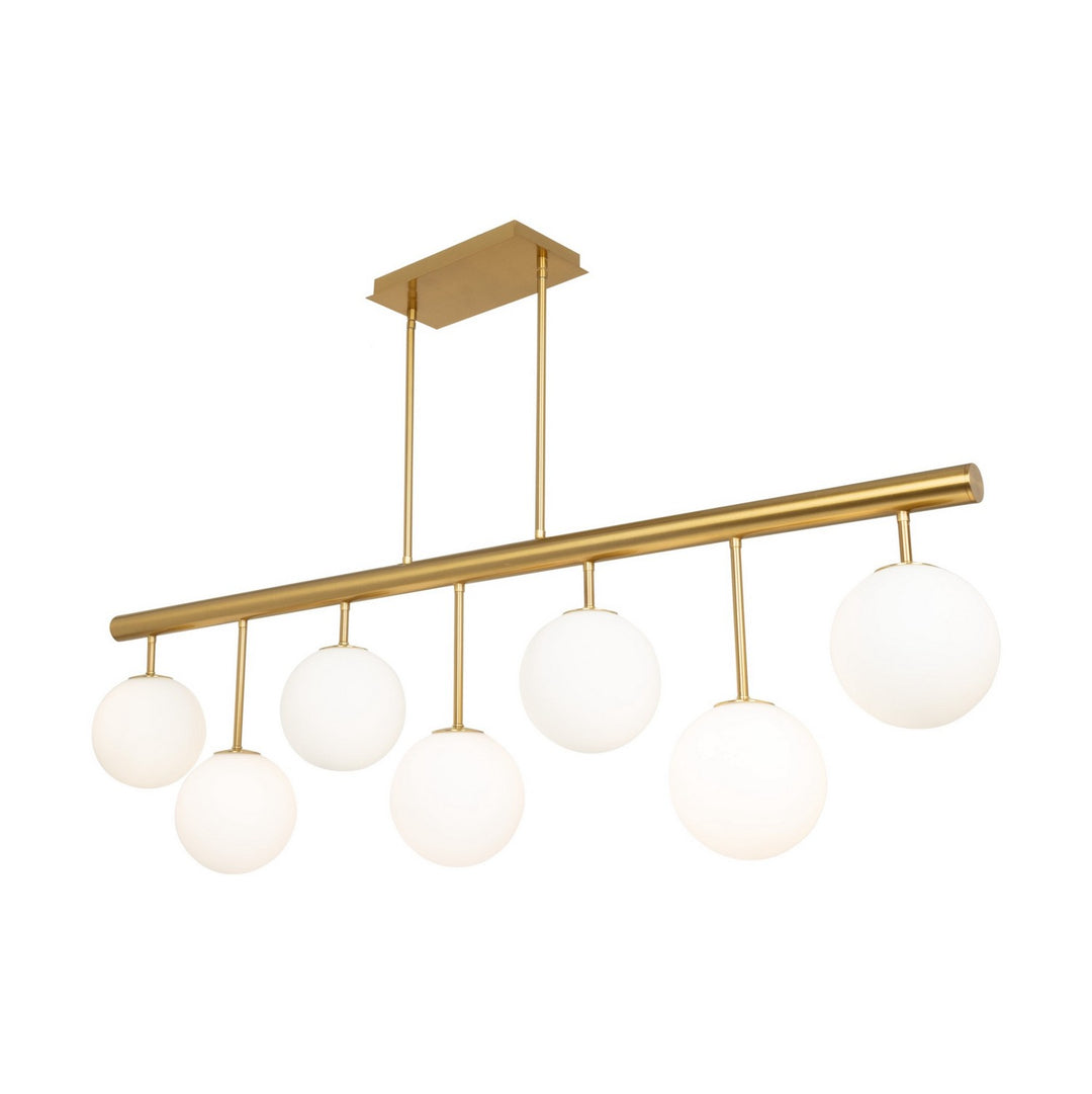 Artcraft Canada - AC11767BR - Seven Light Island/Pool Table - Aurelia - Brass