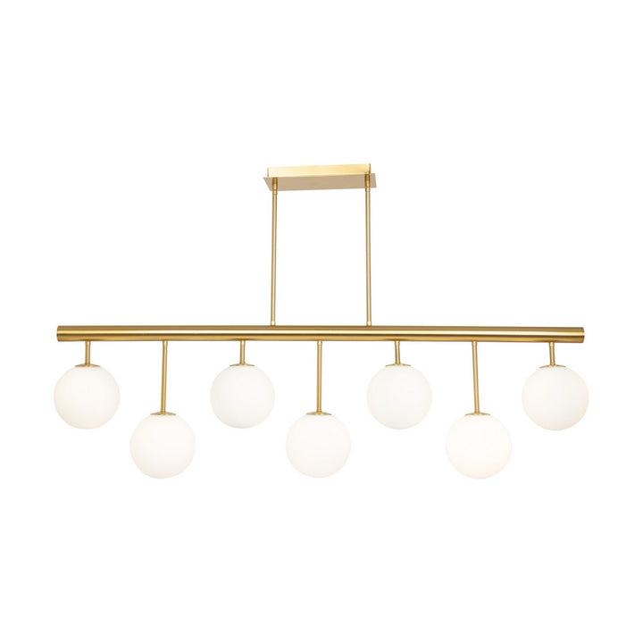 Artcraft Canada - AC11767BR - Seven Light Island/Pool Table - Aurelia - Brass