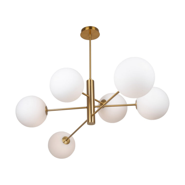 Artcraft Canada - AC11766BR - Six Light Chandelier - Aurelia - Brass