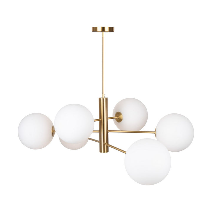 Artcraft Canada - AC11766BR - Six Light Chandelier - Aurelia - Brass