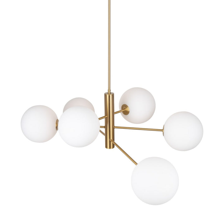 Artcraft Canada - AC11766BR - Six Light Chandelier - Aurelia - Brass