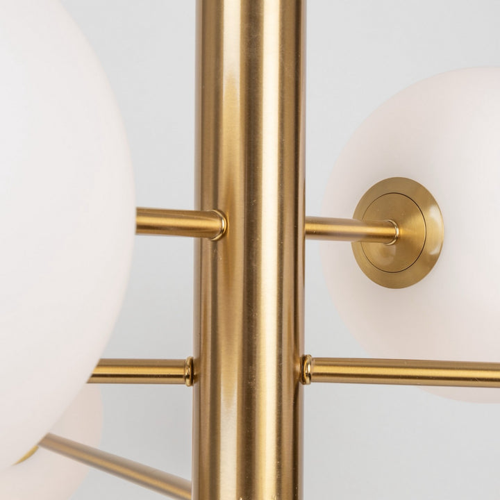Artcraft Canada - AC11766BR - Six Light Chandelier - Aurelia - Brass